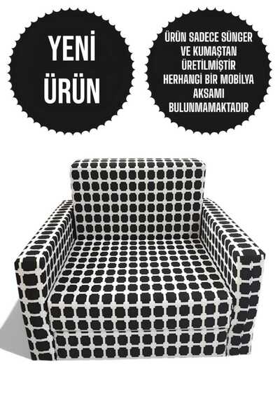 LENSA HOME Çocuk/Bebek Mini Koltuğu Katlanabilir Yataklı Komple Sünger  (0-5 ...