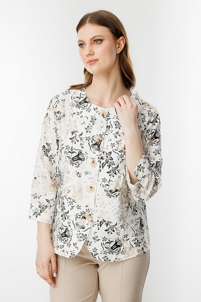Mi Pret a Porter Mi Floral Print Thin Jacket