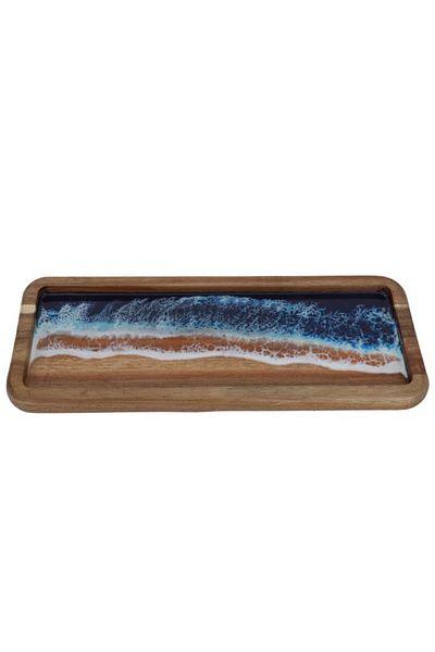 ALSAIF Wooden Serving Plate 305 X 127 X 305 Cm Rectangular Wooden