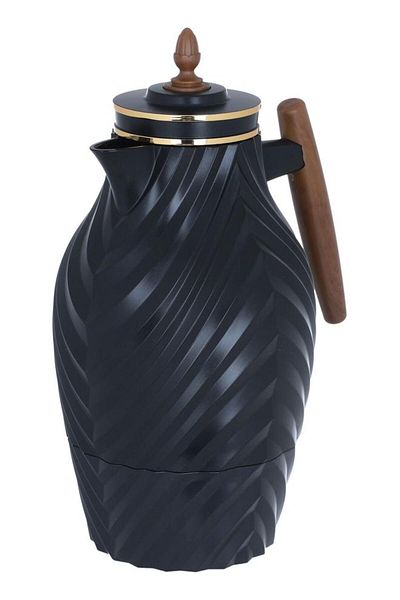 ALSAIF Plastic Thermos (Noora) 1 Liter Black