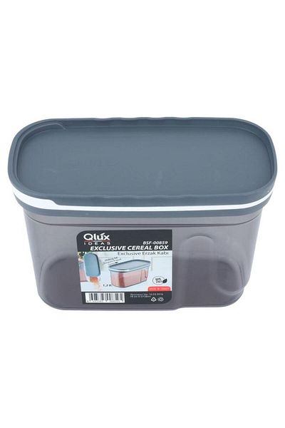 ALSAIF Plastic Storage Box 1.2 Liter Gray