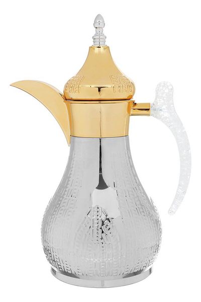 ALSAIF Haila Steel Thermos Engraved 1 Liter Silver