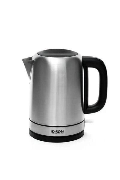 ALSAIF Electric Wk606S Kettle Steel 2200 Watt 1.7 Liter Black Silver