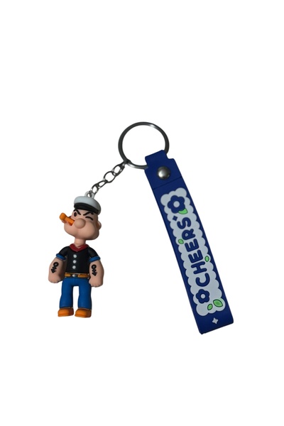 Sağlıkçı Shopping سلسلة مفاتيح مزدوجة ثلاثية الأبعاد تحت عنوان Popeye 1 ثلاثية الأبعاد