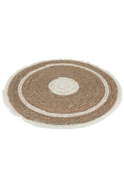 ALSAIF Round Wicker Tablecloth 50X50 Cm Brown