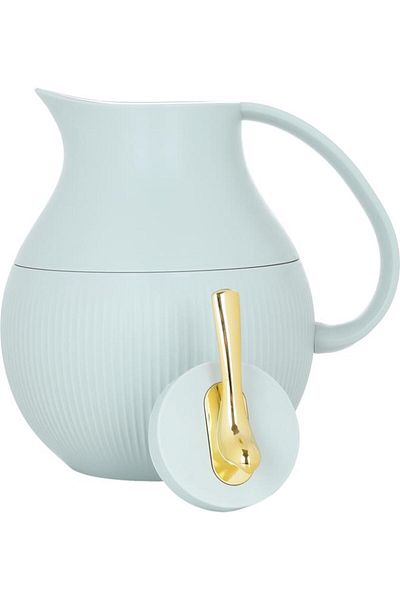 ALSAIF 6 Glass Thermos 950 Ml Plastic Body Light Green