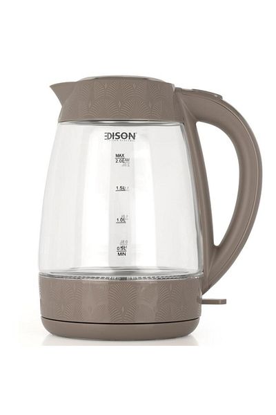 ALSAIF Glass Kettle 2200 Watt 2 Liter Black