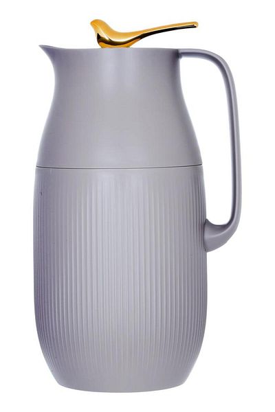 ALSAIF Royal 6 Glass Thermos 1.6 Liters Plastic Body Brown