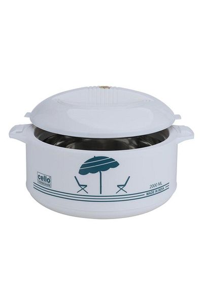 ALSAIF Steel Food Container 2 Liters White