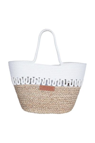 ALSAIF Wicker Thermos Bag 48 X 38 Cm White Beige