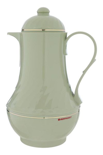 ALSAIF Rotpunkt Glass Thermos 1 Liter Plastic Body Light Green