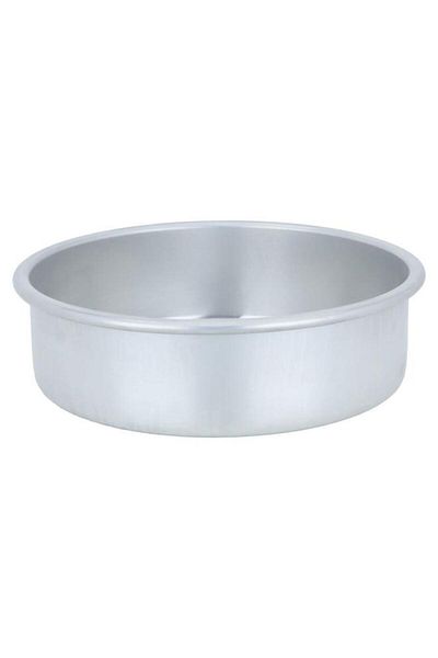 ALSAIF Aluminum Cake Mold 21.8X21.8X6.3 Cm Silver
