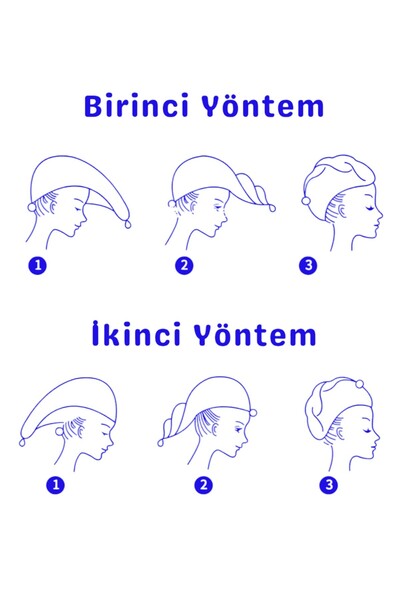 MixCotton Home MİXCOTTONHOME Одноразовий мікрофібровий рушник для волосся 65x30 см