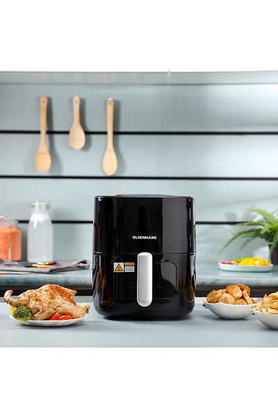 Olsenmark Air Fryer Oil Free Fryer, 6 L 1500 W OMAF2254J Black/White