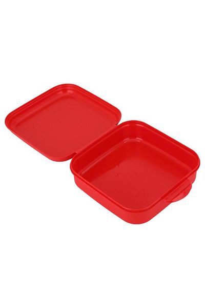 ALSAIF Plastic Lunch Box 630 Ml Racing Car Drawing Red