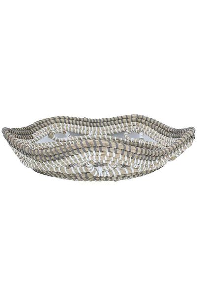 ALSAIF عائشة خوس 36 × 36 × 10 سم دائرية رمادية بيج