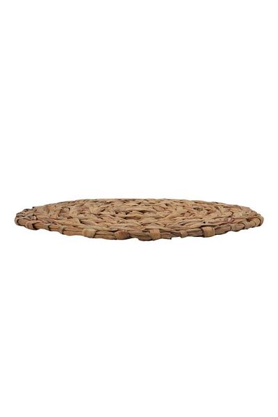 ALSAIF Wicker Serving Board 38 X 38 X 1 Cm Round Brown