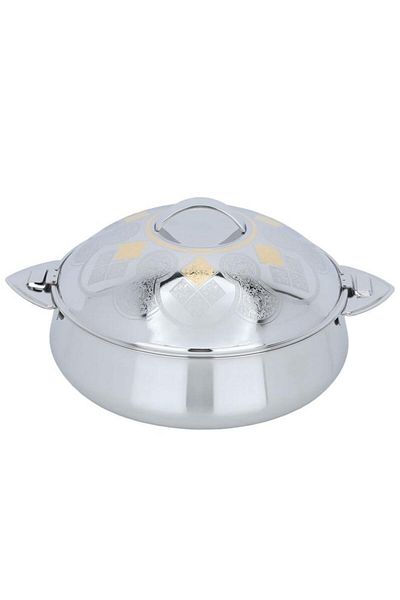 ALSAIF Steel Food Container 2000 Ml Silver