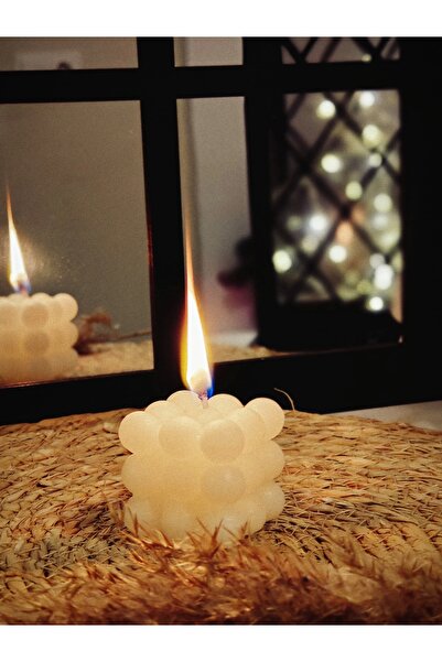 Akronistone Bubble Mum Nişan, Kına, Nikah Özel Günler İçin 4,5cm x 4,5cm