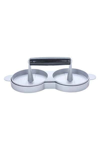 ALSAIF Aluminum Burger Press 2 Pieces Silver