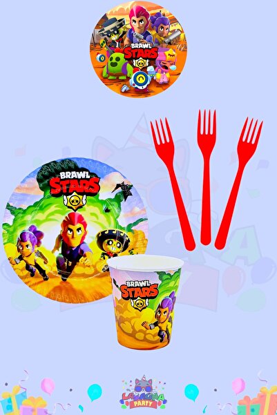 LASAGNA STORE Set de petrecere de aniversare Brawl Stars Extra Mini pentru 16...
