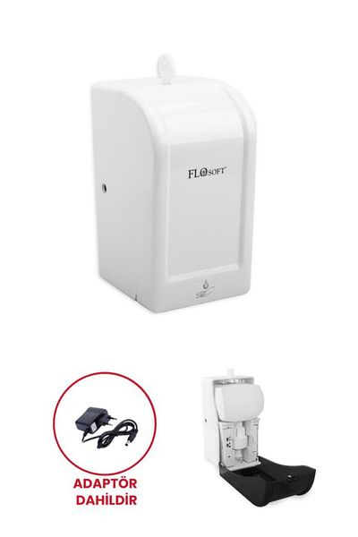 Flosoft Diva Automatic Liquid Soap Dispenser 700ml (ΠΕΡΙΛΑΜΒΑΝΕΤΑΙ ΑΝΤΑΜΟΡΦΩΤΗΣ) Λευκό