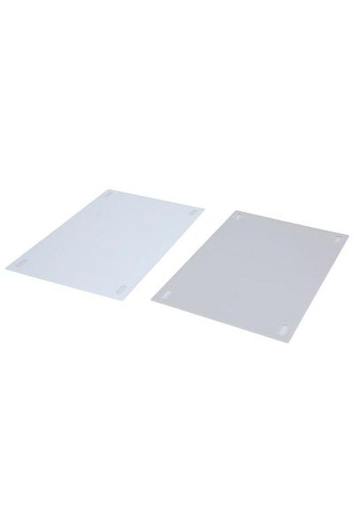 ALSAIF Plastic Cutting Board Set 1.5 X 25 X 38 Cm 2 Pieces Light Green
