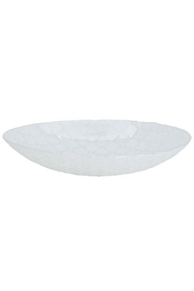 ALSAIF Glass Serving Plate 30X30X6 Cm White