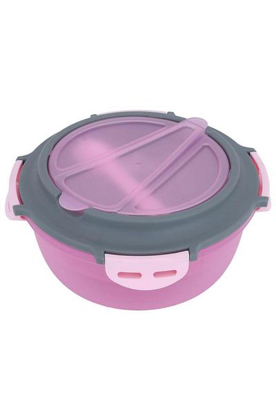 ALSAIF Plastic Lunch Box 1.2 Liters With Lid Pink