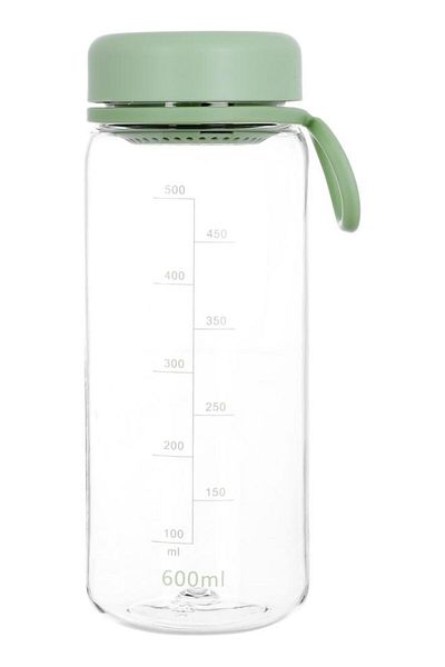 ALSAIF So Plastic Bottle With Lid Strainer 600 Ml Green