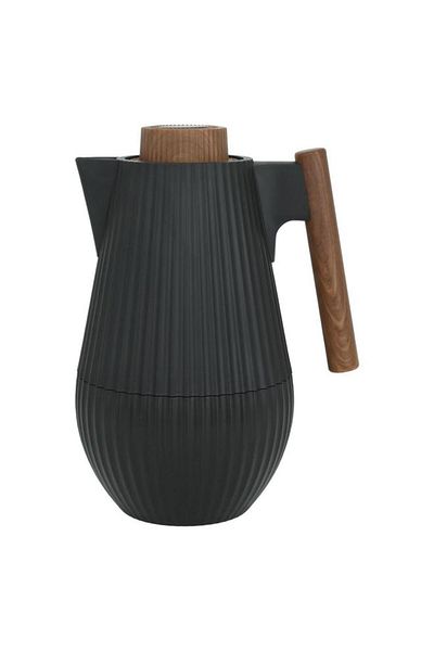 ALSAIF Plastic Thermos 1 Liter Squeeze Black