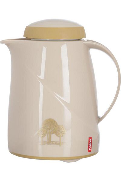 ALSAIF Helios Plastic Thermos 0.3 Liter Tree Pattern Beige