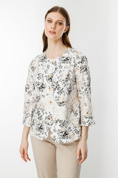 Mi Pret a Porter Mi Floral Print Thin Jacket