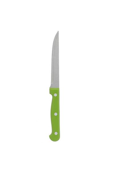 ALSAIF Steel Serrated Knife Set With Plastic Handle 6 Pieces Colored