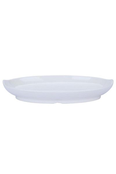 ALSAIF Melamine Plate 8.5 Inch Flat Oval White