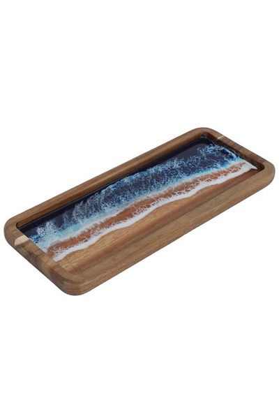 ALSAIF Wooden Serving Plate 305 X 127 X 305 Cm Rectangular Wooden