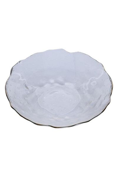 ALSAIF Glass Plate 3.5 X 14 Cm Deep Round Transparent