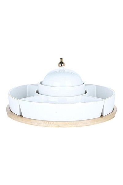 ALSAIF Porcelain Serving Set 6 Pieces White