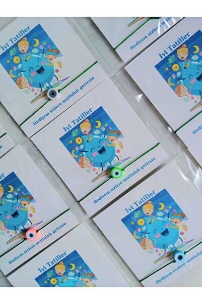 nasclaycollection Karne Hediyesi Mezuniyet Okul Öncesi Öğrenciye Kartlı Renkl...