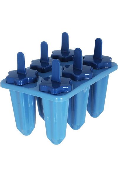 ALSAIF So Plastic Ice Cream Mold 13.5 X 11.5 X 17.5 Cm 6 Pieces Dark Blue