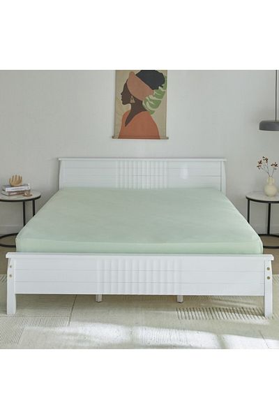 Home Box Derby Solid Microfiber Queen Fitted Sheet 150x200+25 cm