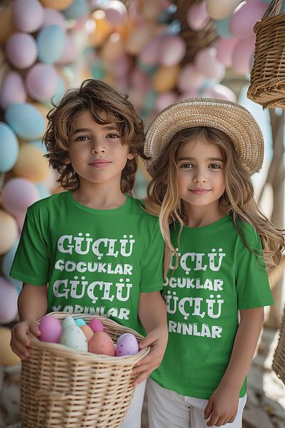 MYADA 23 aprilie Tricou imprimat pentru copii Strong Kids Strong Tomorrows 23425