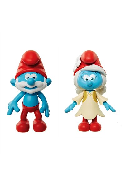 Genel Markalar Şirinler Kayıp Köy Şirin Baba & Smurfvillow Figür Set - 5 cm