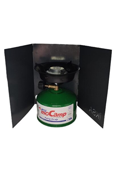 gaman 3 in 1 İksa Mocamp Çakmak Gazlı Pratik Kamp Ocağı - Piknik Ocağı + 3 Kanatlı Rüzgarlık Seti
