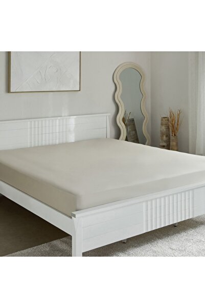 Home Box Purely Percale King Fitted Sheet 180x200+40 cm