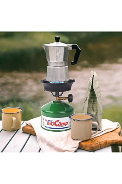 gaman 3 in 1 İksa Mocamp Çakmak Gazlı Pratik Kamp Ocağı - Piknik Ocağı + 3 Kanatlı Rüzgarlık Seti