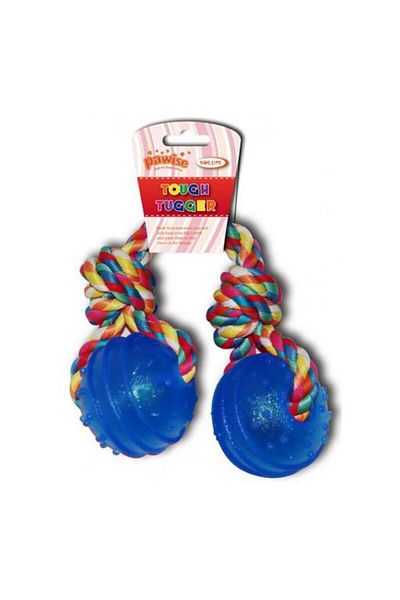 Pawise 42 cm Wide Dog Toy with Two Balls and Floss - 141036
