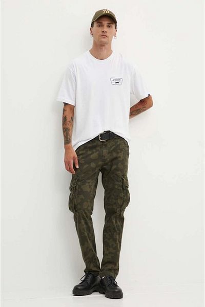 Vans Tricou alb pentru bărbați Full Patch Back Vans