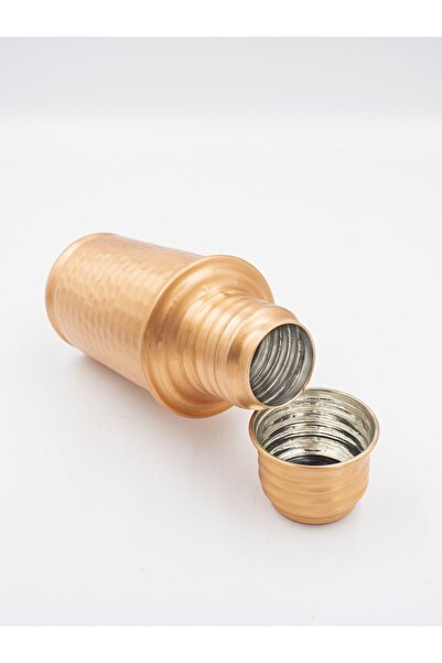 Bakır Concept مطرقة قارورة نحاسية صغيرة الحجم بلون نحاسي غير لامع