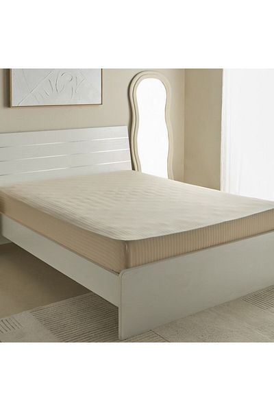 Home Box Hamilton Satin Stripe Olympic Queen Fitted Sheet 160x200+36 cm